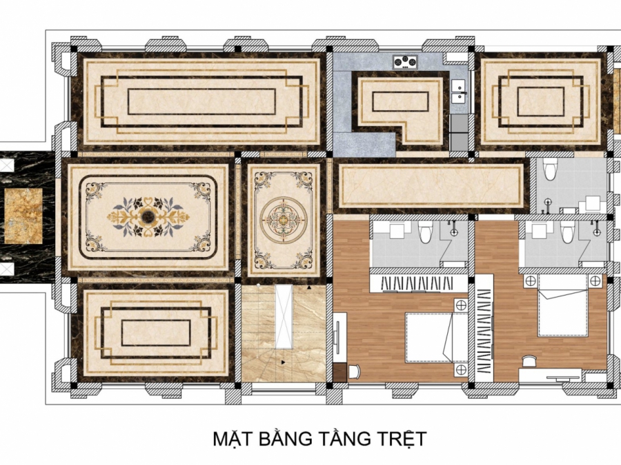 Nền đá hoa văn CNC7